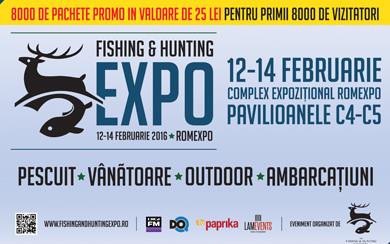 FISHING & HUNTING EXPO - 12-14 Februarie 2016 la Romexpo